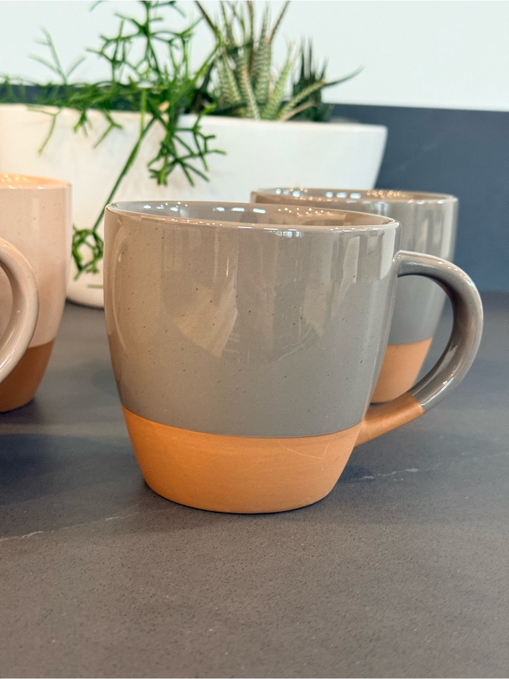 Speckled pottery coffee mugs 16oz - Picture 4 of 5